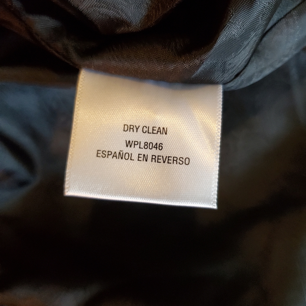 VINTAGE | Black White Checkered Gingham Plaid Wool Blend Blazer (Size XL) - Picture 10 of 10
